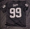 Warren Sapp Signed Black Custom Jersey (Fivestar COA)