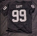 Warren Sapp Signed Black Custom Jersey (Fivestar COA) by Price Is Right Miami