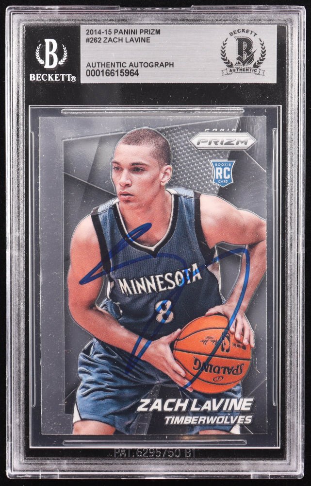 Zach Lavine Signed 2014-15 Panini Prizm #262 RC (BGS) by Price Is Right Miami