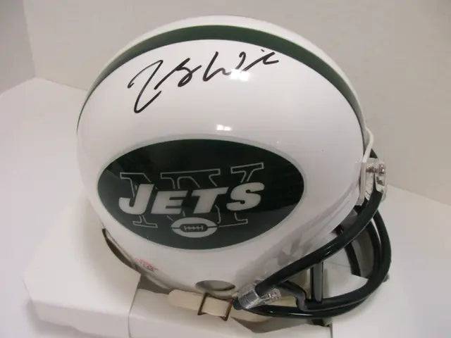Zach Wilson Jets Signed Mini Helmet (PAAS COA) by Price Is Right Miami
