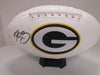 Aaron Rodgers Packers Signed Logo Football (PAAS COA)