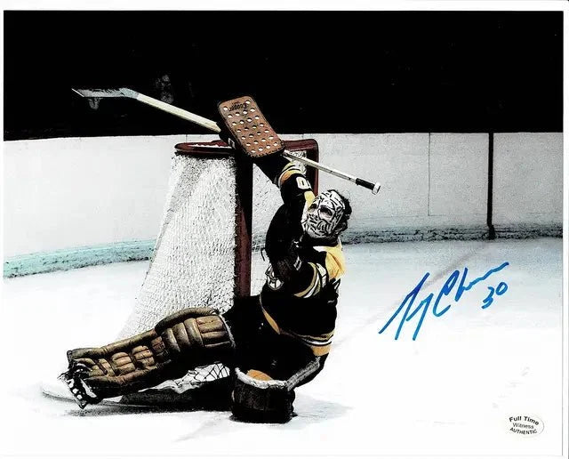 Gerry Cheevers Boston Bruins Autographed 8x10 Photo Full Time coa by Price Is Right Miami