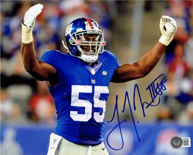 J.T. Thomas New York Giants Autographed 8x10 Photo Beckett Holo by Price Is Right Miami