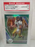 Aaron Rodgers 2021 Prizm Draft Picks Green #15 (PAAS 10) by Price Is Right Miami