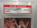 Patrick Mahomes 2018 Panini Playbook Purple #32 (PAAS 10) by Price Is Right Miami