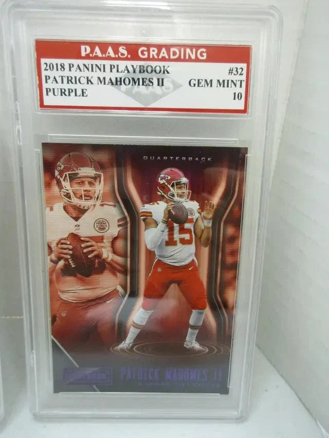Patrick Mahomes 2018 Panini Playbook Purple #32 (PAAS 10) by Price Is Right Miami