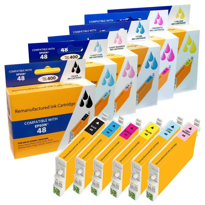 Printer Ink Cartridge for Epson Stylus R200; Epson Stylus R300; Epson Stylus RX500; Epson Stylus RX6 by Texas Depot