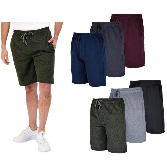 3-Pack: Men's Fleece Lounge Shorts With Pockets by DailySale