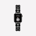 Stainless Steel & Leather Apple Watch Strap Series 10/9/8/7/6/5/4/ SE / Ultra 1/2/3 by Arleathercraft