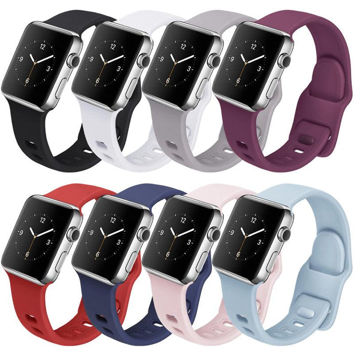 Silicone Apple Watch Band Series 11/10/9/8/7/6/5/4/ SE / Ultra 1/2/3 by Arleathercraft