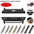 Apple Watch Band Connector Adapter for Ultra 1/2/3, Series 11/10/9/8/SE - Stainless Steel Lugs (38mm-49mm) by Arleathercraft