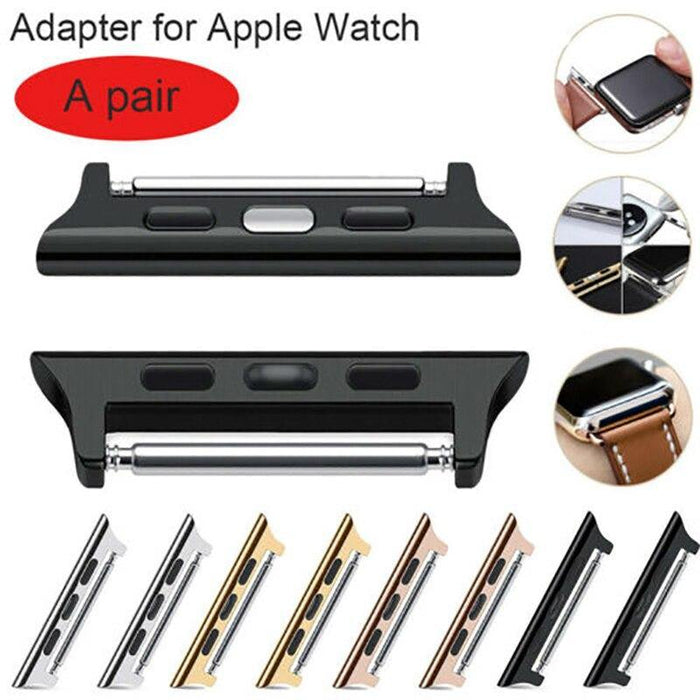 Apple Watch Band Connector Adapter for Ultra 1/2/3, Series 11/10/9/8/SE - Stainless Steel Lugs (38mm-49mm) by Arleathercraft