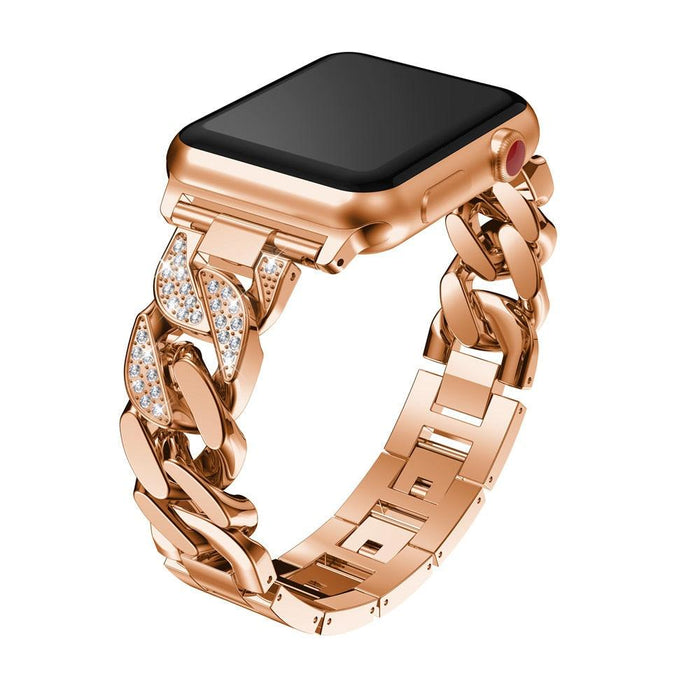Diamond Apple Watch Band Series 11/10/9/8/7/6/5/4/ SE / Ultra 1/2/3 by Arleathercraft