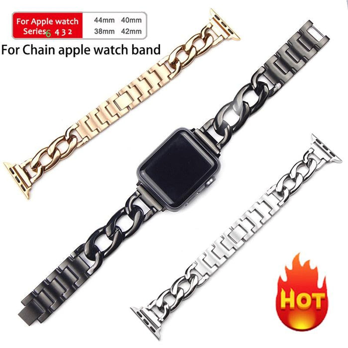 Stainless Steel Apple Watch Strap Series 11/10/9/8/7/6/5/4/ SE / Ultra 1/2/3 by Arleathercraft