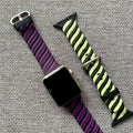 Rubber Rainbow Apple Watch Band Series 11/10/9/8/7/6/5/4/ SE / Ultra 1/2/3 by Arleathercraft