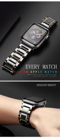 Ceramic Apple Watch Band Series 11/10/9/8/7/6/5/4/ SE / Ultra 1/2/3 by Arleathercraft