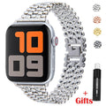 Stainless Steel Apple Watch Strap Series 11/10/9/8/7/6/5/4/ SE / Ultra 1/2/3 by Arleathercraft