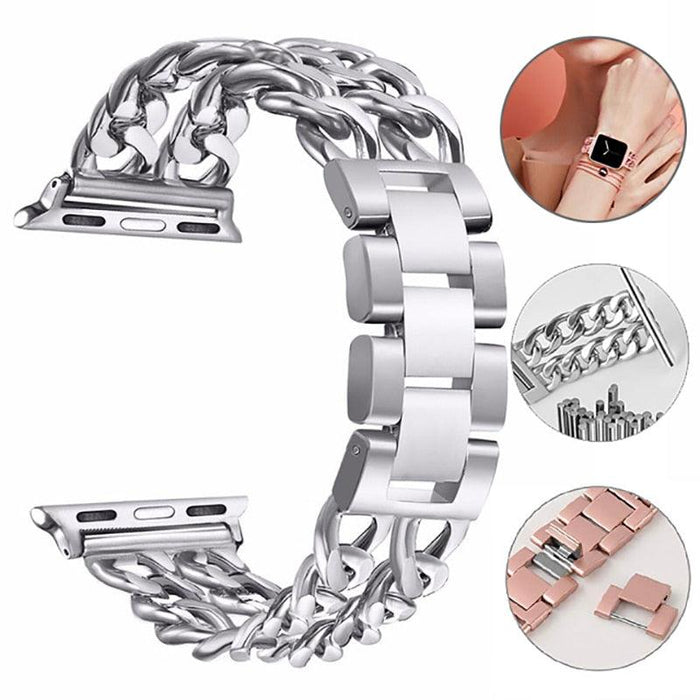 Stainless Steel Strap Apple Watch Series 11/10/9/8/7/6/5/4/ SE / Ultra 1/2/3 by Arleathercraft