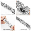 Stainless Steel Strap Apple Watch Series 11/10/9/8/7/6/5/4/ SE / Ultra 1/2/3 by Arleathercraft