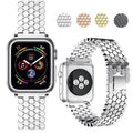 Steel Apple Watch Strap Series 11/10/9/8/7/6/5/4/ SE / Ultra 1/2/3 by Arleathercraft
