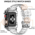 Transparent Apple Watch Band+Case by Arleathercraft