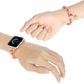 Luxury Women's Stainless Steel Apple Watch Band 11/10/9/8/7/6/5/4/ SE / Ultra 1/2/3 by Arleathercraft