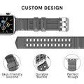 Silicone Apple Watch Band Series 11/10/9/8/7/6/5/4/ SE / Ultra 1/2/3 by Arleathercraft