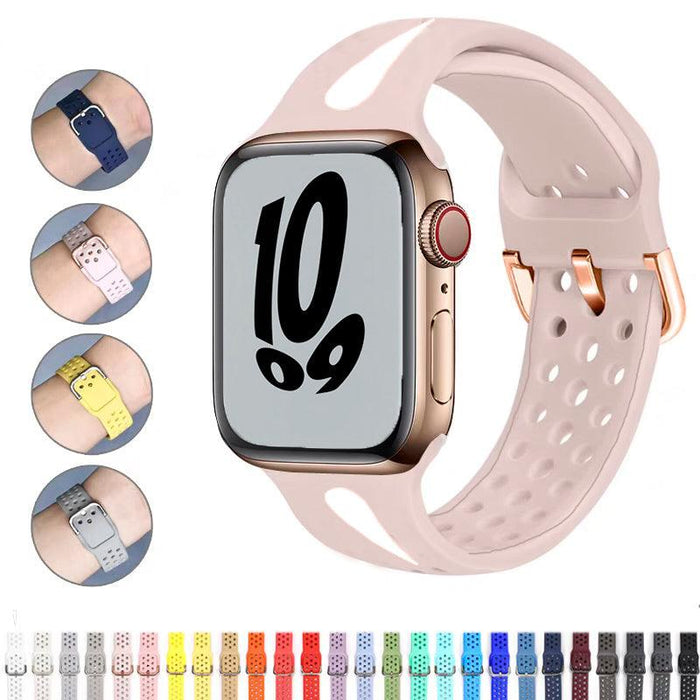 Silicone Apple Watch Band Series 11/10/9/8/7/6/5/4/ SE / Ultra 1/2/3 by Arleathercraft