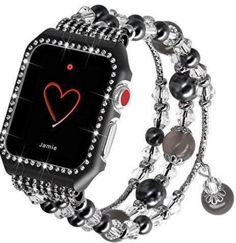Crystal Apple Watch Band+Case by Arleathercraft