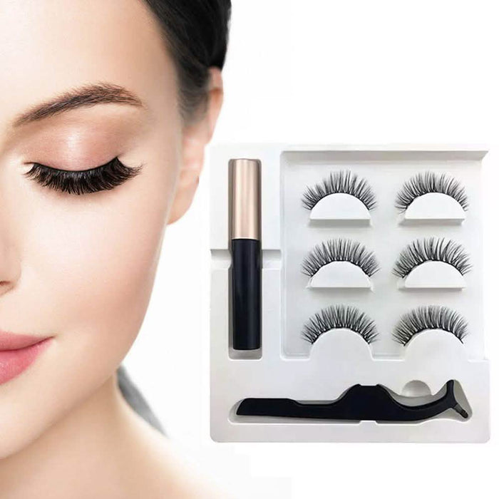 Professional Long Lasting Magnetic Eyeliner And Eyelash Kit by DailySale