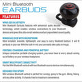Professional Mini Earpiece with Hands-free Calling and Microphone by DailySale