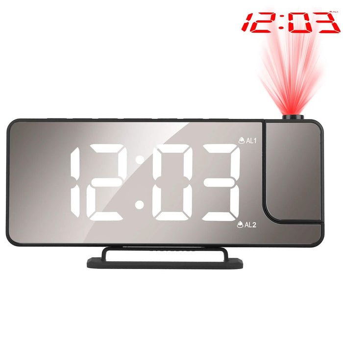 Projection Alarm Clock LED Digital Alarm Clock with Dual Alarms Snooze by DailySale