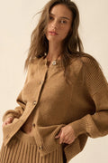 Promise the Label Textured Knit Buttoned Cardigan by Boutique 23