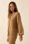 Promise the Label Textured Knit Buttoned Cardigan by Boutique 23