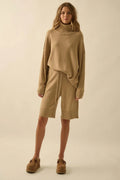 Promise the Label Textured Mock-Neck Sweater by Boutique 23