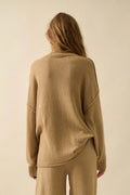 Promise the Label Textured Mock-Neck Sweater by Boutique 23