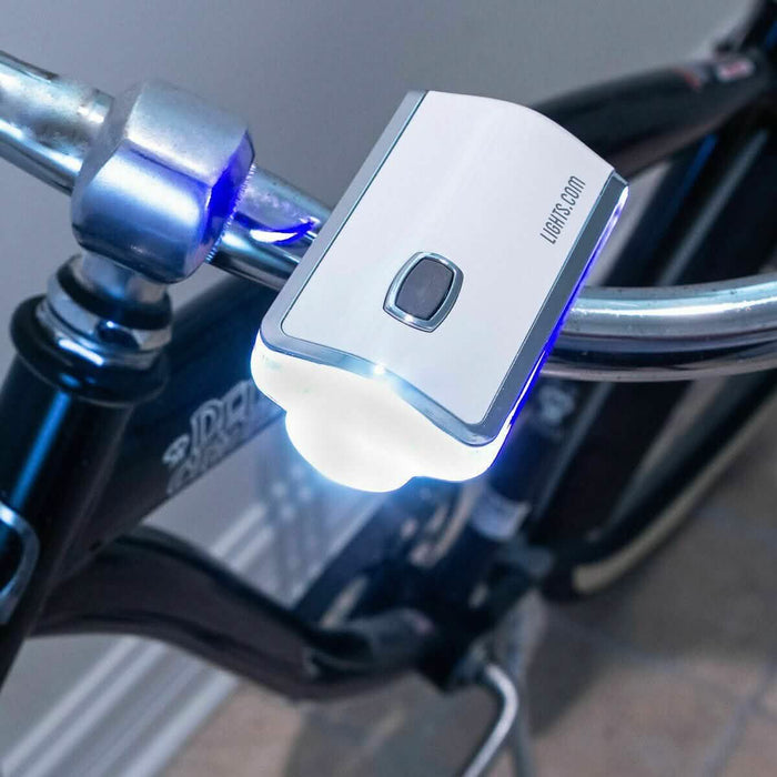 Prospect Park Compact Super Bright LED Bike Light with Blue Side Warning Lights by DailySale