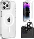 Protection Kit Bundle: Hybrid-Flex Kickstand Case with Tempered Glass Screen and Camera Protector - iPhone 14 Pro by Zerodamage Sahara Case LLC