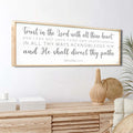 Proverbs 3:5-6 Faith Wall Sign by Tailored Canvases