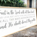 Proverbs 3:5-6 Faith Wall Sign by Tailored Canvases