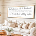 Proverbs 3:5-6 Faith Wall Sign by Tailored Canvases