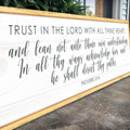 Proverbs 3:5-6 Trust In The Lord With All Your Heart Faith Sign by Tailored Canvases