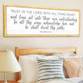 Proverbs 3:5-6 Trust In The Lord With All Your Heart Faith Sign by Tailored Canvases