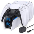 PS5 Controller Charger Station with Fast Charging AC Adapter 5V/3A (Refurbished) by DailySale