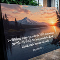 Psalm 121:1-2 - A Song Of Ascents Faith Wall Sign by Tailored Canvases