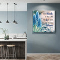 Psalm 136:1 - Give Thanks To The Lord Faith Wall Sign by Tailored Canvases