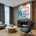 Psalm 136:1 - Give Thanks To The Lord Faith Wall Sign by Tailored Canvases