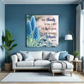 Psalm 136:1 - Give Thanks To The Lord Faith Wall Sign by Tailored Canvases