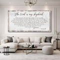 Psalm 23 - The Lord Is My Shepherd Sign III by Tailored Canvases