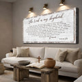 Psalm 23 - The Lord Is My Shepherd Sign III by Tailored Canvases